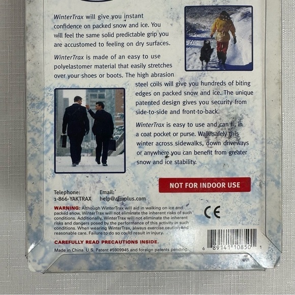 WinterTrax Spikeless Sh Spikeless Shoe Boot Traction for Packed Snow and Ice NEW - Picture 5 of 6